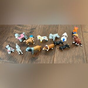 Vintage 1990s MEG M.E.G. Topps Dogs & Animals Lot of of 13 Puppy In My Pocket
